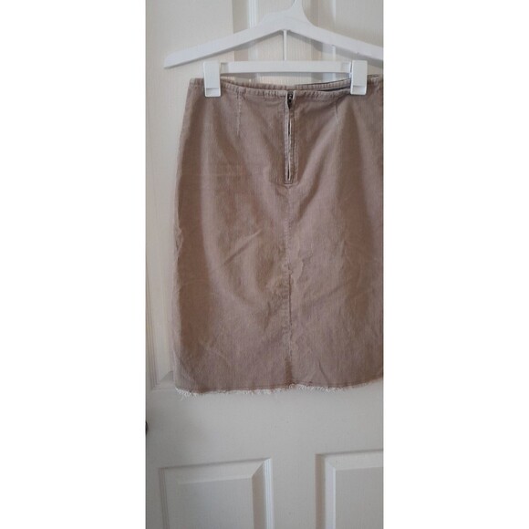 Vintage D Mode Patchwork Midi In Suede And Denim Raw Hem. Size 7. B17 - Picture 3 of 5